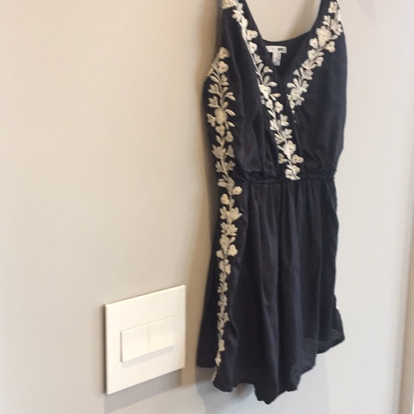 Blue Embellished Romper Adjustable Straps - XS - Picture 5 of 6